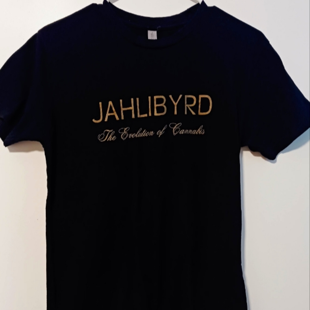 420 Cannabis, Jahlibyrd, Black T. Size Small. 💚